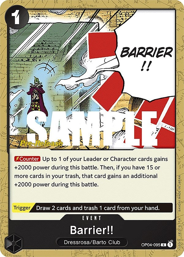 Image for Barrier!! [Kingdoms of Intrigue Pre-Release Cards]