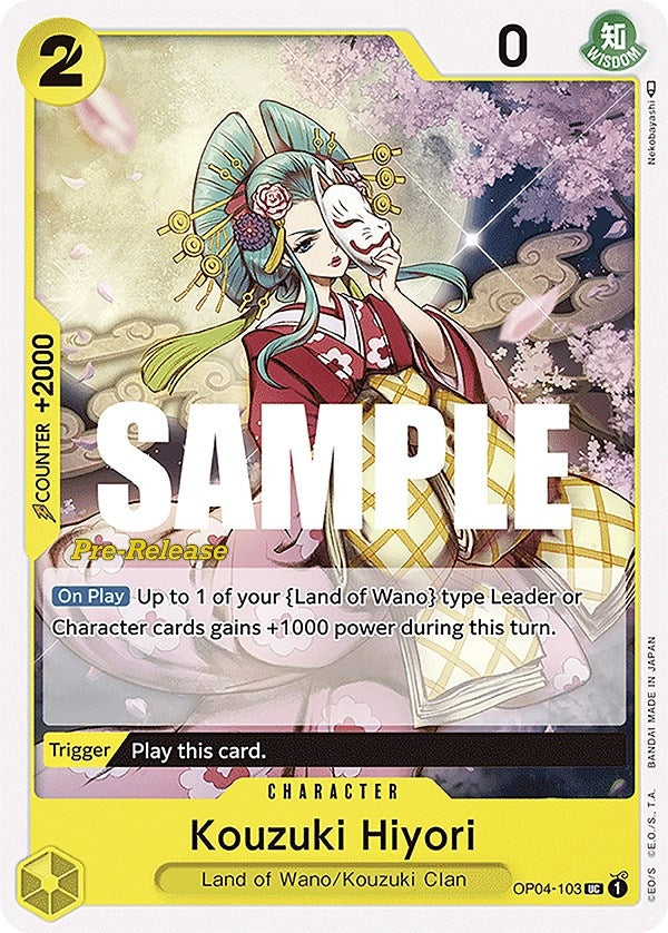 Image for Kouzuki Hiyori [Kingdoms of Intrigue Pre-Release Cards]