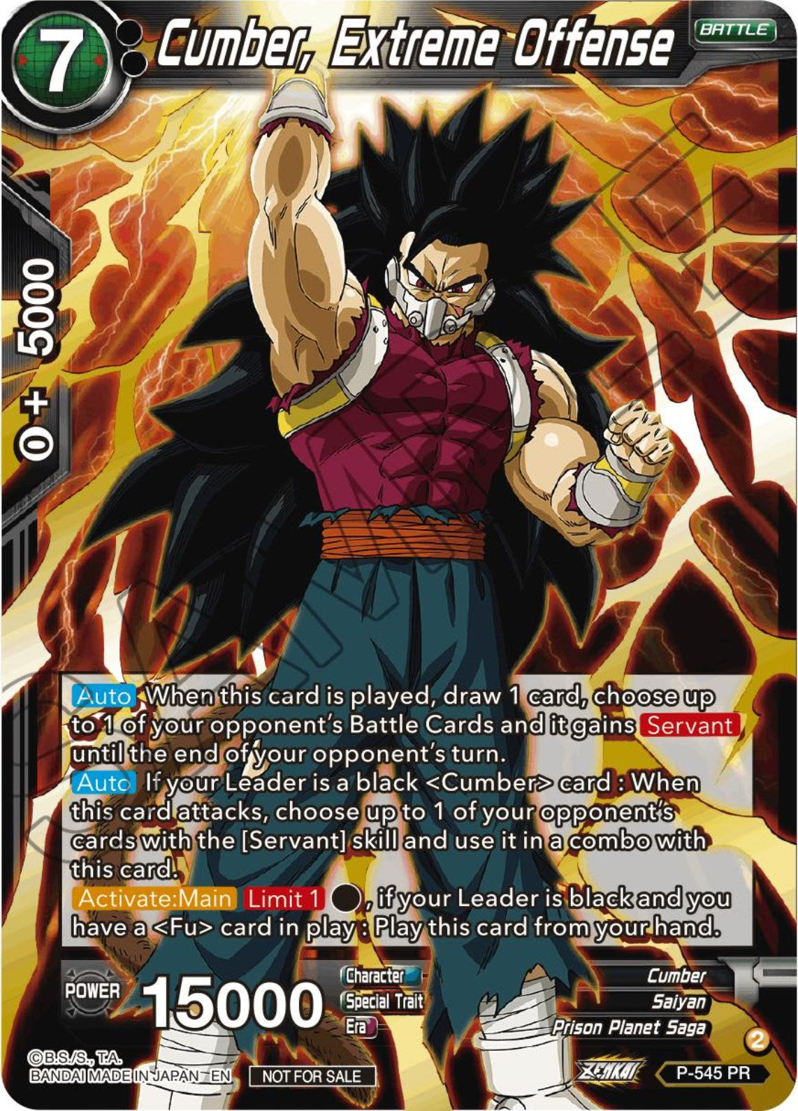 Cumber, Extreme Offense (Championship Selection Pack 2023 Vol.3) (Gold-Stamped) (P-545) [Tournament Promotion Cards] | Red Riot Games CA