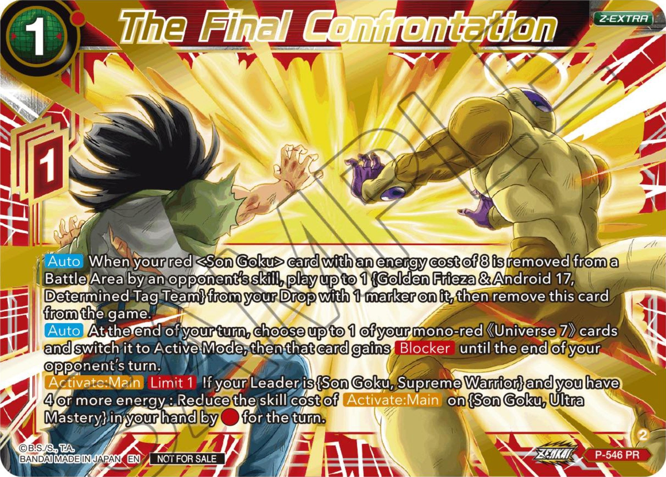 The Final Confrontation (Championship Z Extra Card Pack 2023) (P-546) [Tournament Promotion Cards] | Red Riot Games CA