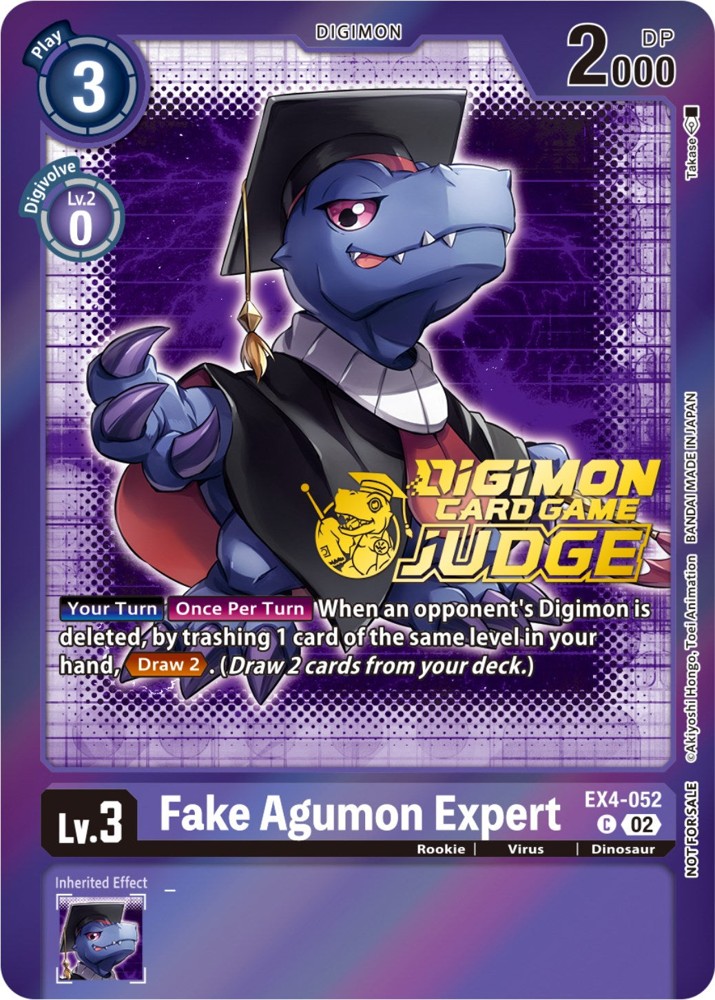 Fake Agumon Expert [EX4-052] (Judge Pack 4) [Alternative Being Booster Promos] | Red Riot Games CA