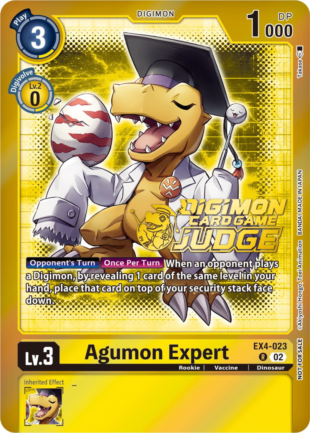 Agumon Expert [EX4-023] (Judge Pack 4) [Alternative Being Booster Promos] | Red Riot Games CA