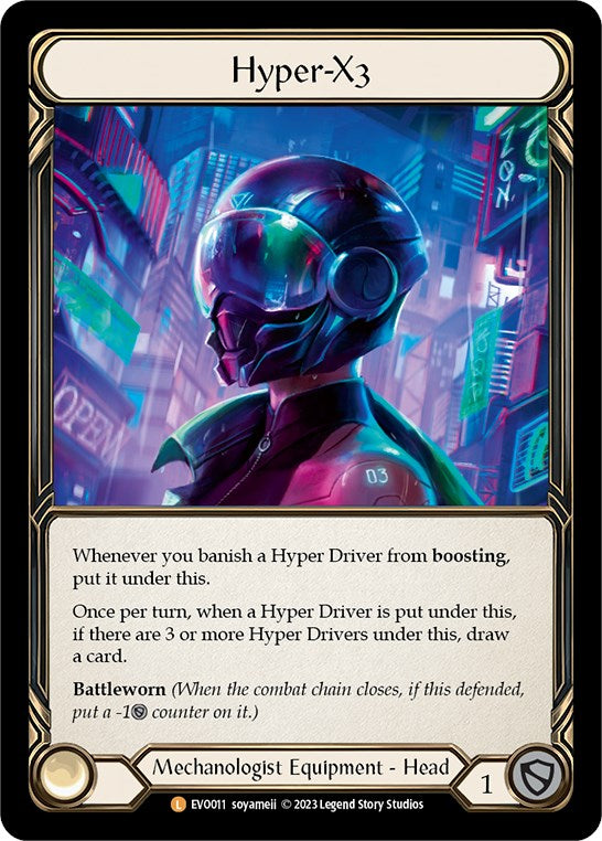 Hyper-X3 [EVO011] (Bright Lights)  Rainbow Foil | Red Riot Games CA