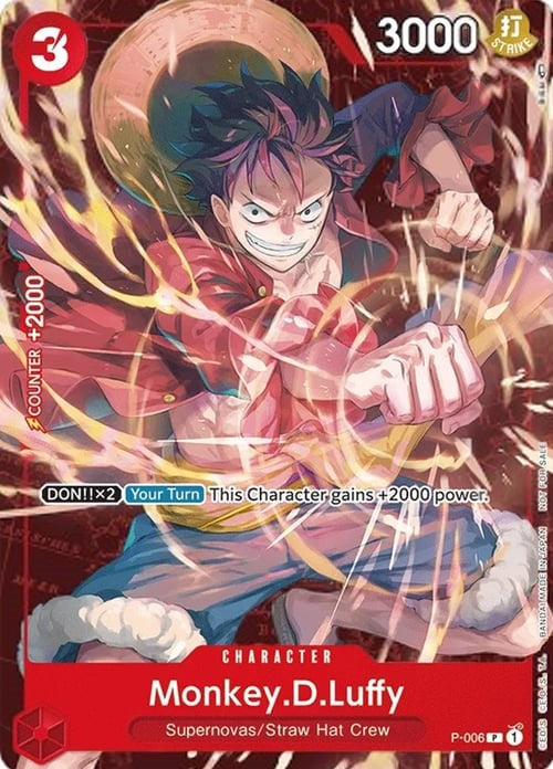Monkey.D.Luffy (P-006) (Retail Promo) [One Piece Promotion Cards] | Red Riot Games CA