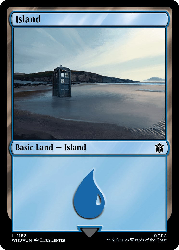 Island (1158) (Surge Foil) [Doctor Who] | Red Riot Games CA