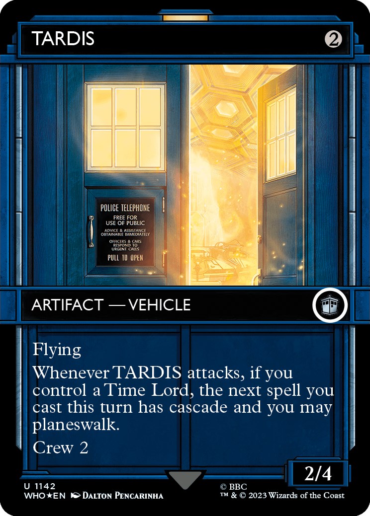TARDIS (Showcase) (Surge Foil) [Doctor Who] | Red Riot Games CA