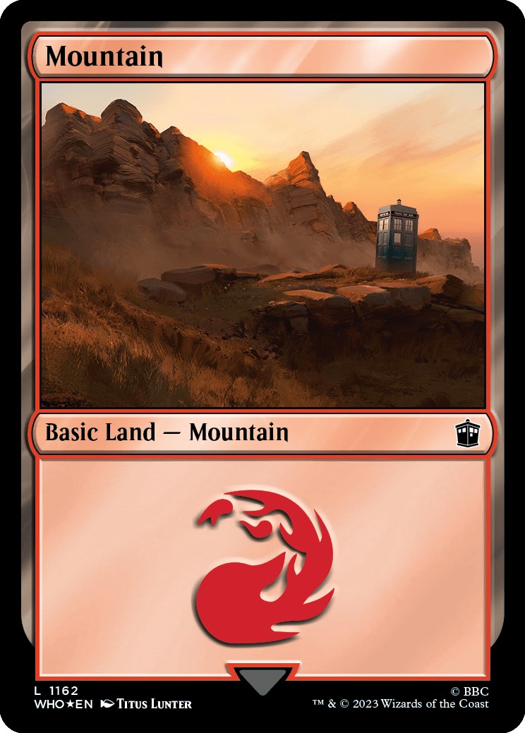 Mountain (1162) (Surge Foil) [Doctor Who] | Red Riot Games CA