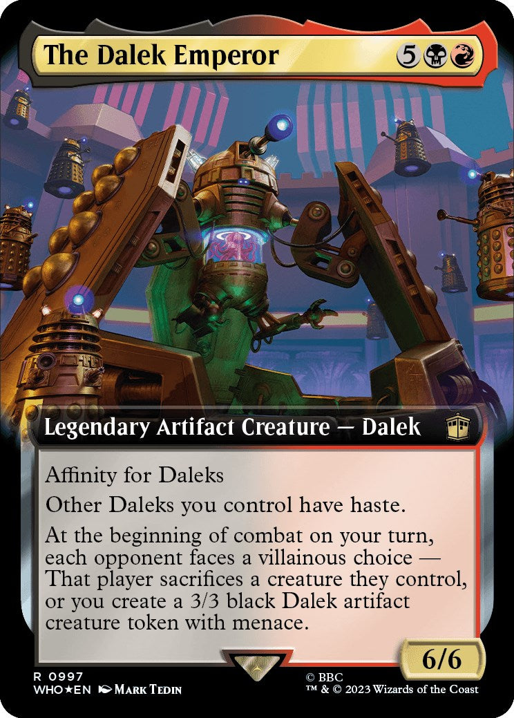 The Dalek Emperor (Extended Art) (Surge Foil) [Doctor Who] | Red Riot Games CA