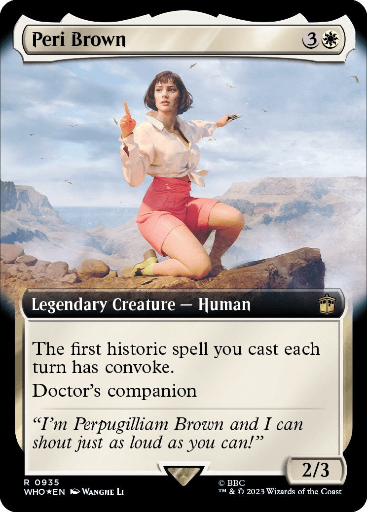 Peri Brown (Extended Art) (Surge Foil) [Doctor Who] | Red Riot Games CA