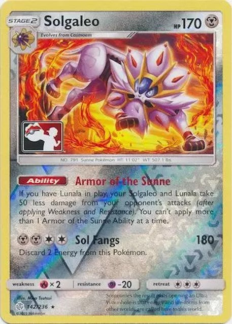 Solgaleo (142/236) [League & Championship Cards] | Red Riot Games CA