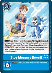 Blue Memory Boost! [P-036] (NYCC 2023 Demo Deck) [Promotional Cards] | Red Riot Games CA