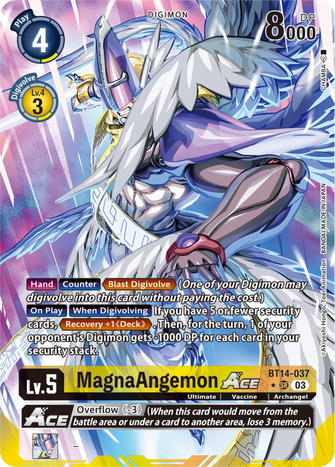 MagnaAngemon Ace [BT14-037] (English Exclusive Alternate Art) [Blast Ace] | Red Riot Games CA