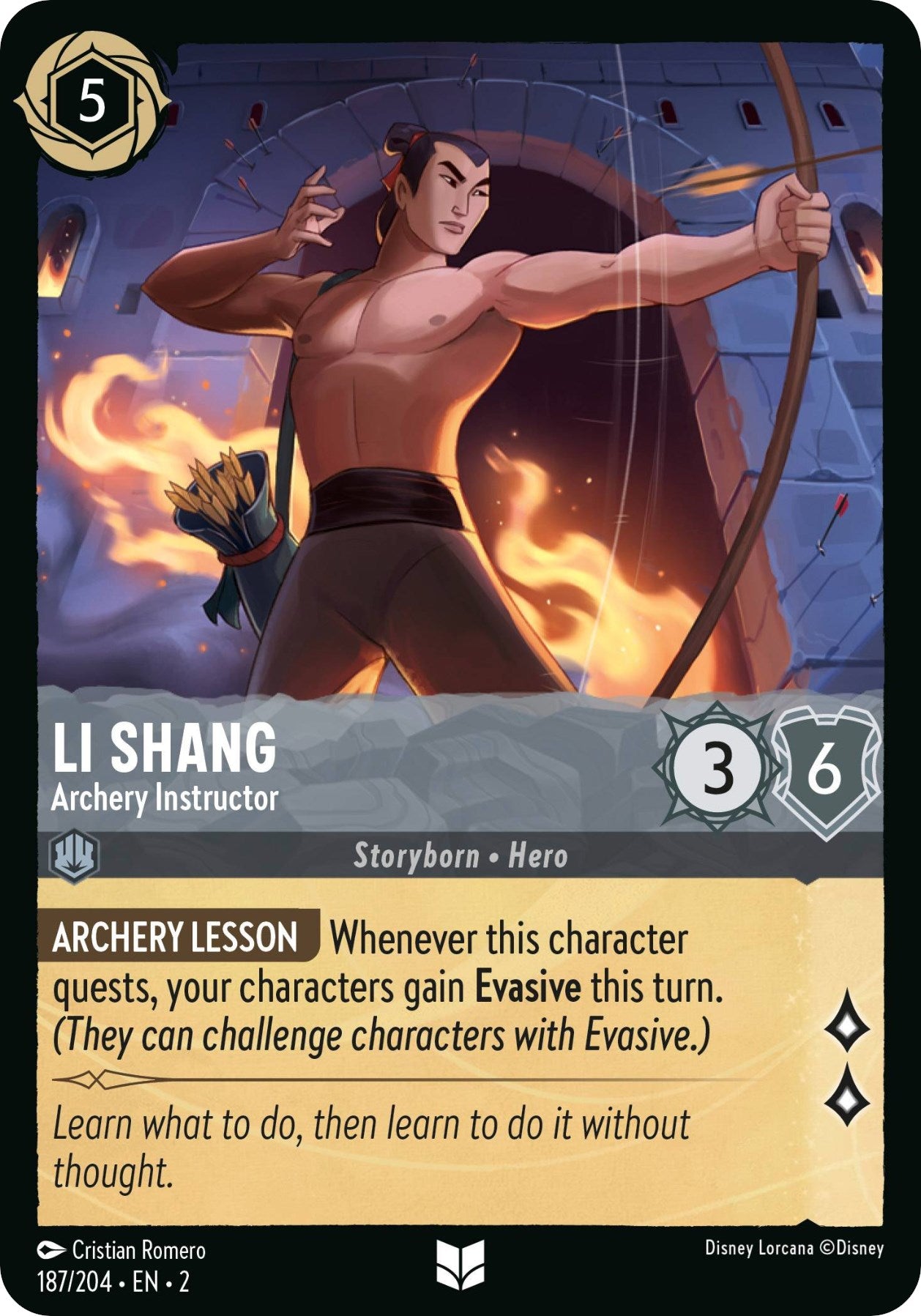 Li Shang - Archery Instructor (187/204) [Rise of the Floodborn] | Red Riot Games CA