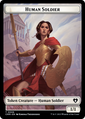 Human Soldier // Elemental (0025) Double-Sided Token [Commander Masters Tokens] | Red Riot Games CA