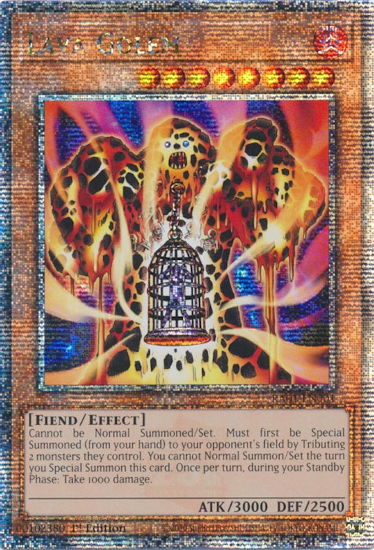 Lava Golem [RA01-EN001] Quarter Century Secret Rare | Red Riot Games CA