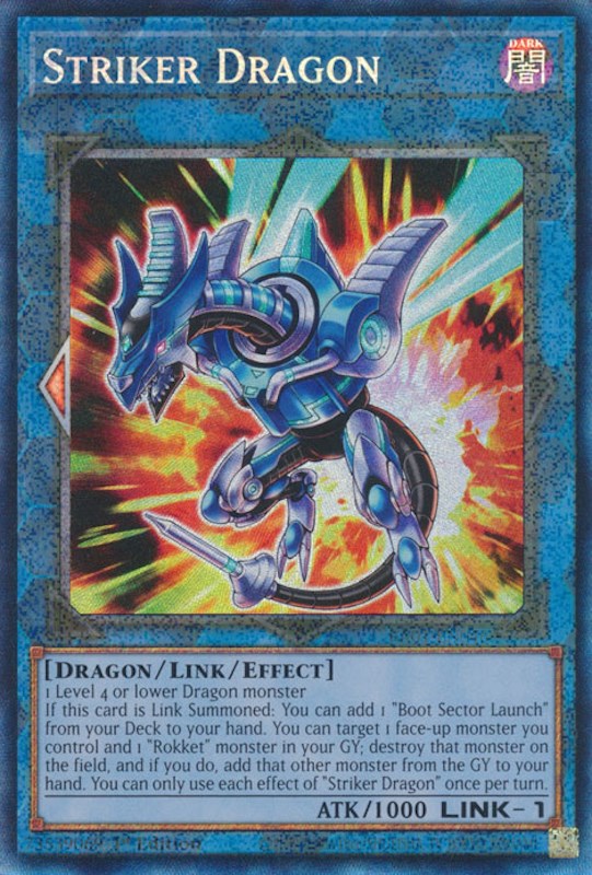 Striker Dragon [RA01-EN046] Prismatic Collector's Rare | Red Riot Games CA