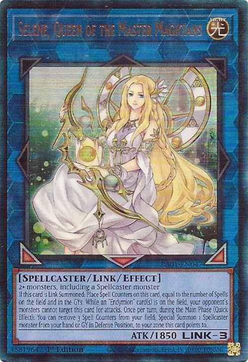 Selene, Queen of the Master Magicians [RA01-EN047] Prismatic Ultimate Rare | Red Riot Games CA