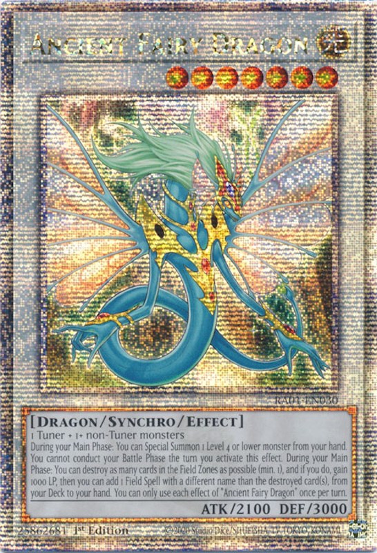 Ancient Fairy Dragon [RA01-EN030] Quarter Century Secret Rare | Red Riot Games CA