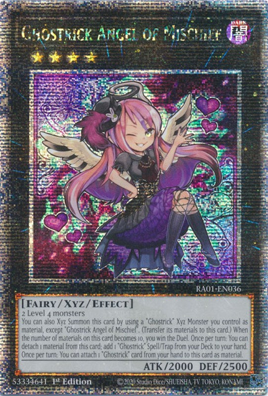 Ghostrick Angel of Mischief [RA01-EN036] Quarter Century Secret Rare | Red Riot Games CA