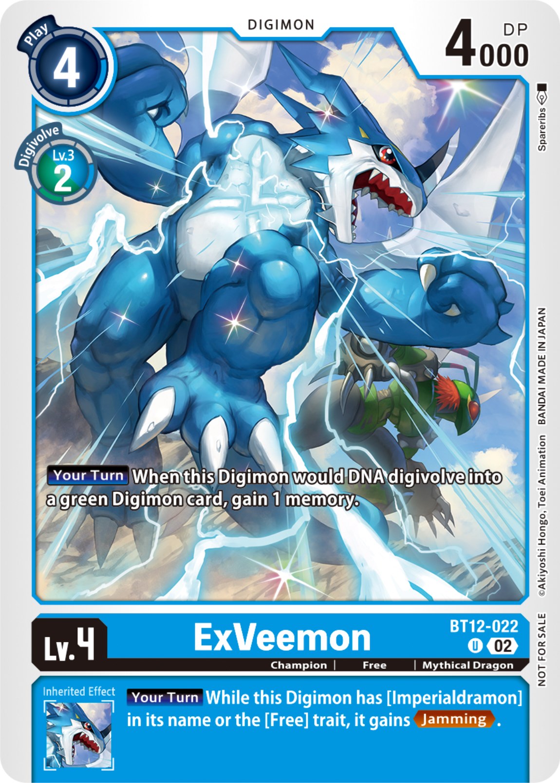 ExVeemon [BT12-022] (NYCC 2023 Demo Deck) [Across Time] | Red Riot Games CA