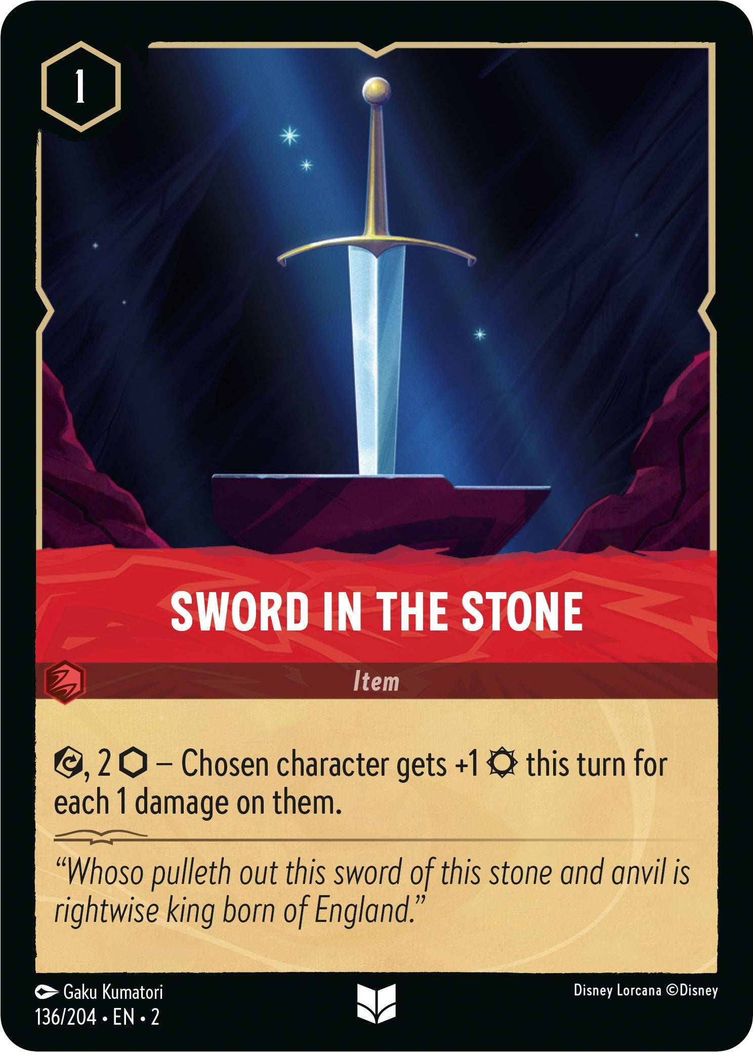 Sword in the Stone (136/204) [Rise of the Floodborn] | Red Riot Games CA