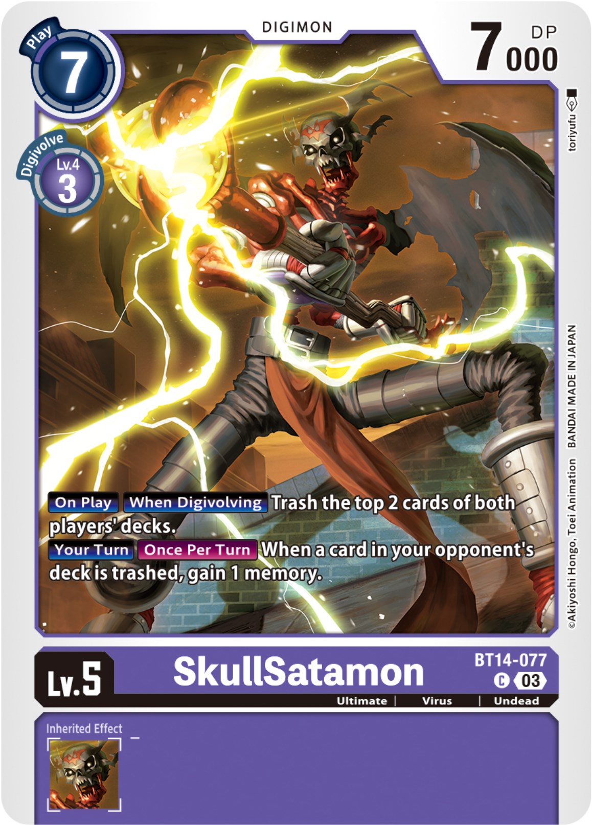 SkullSatamon [BT14-077] [Blast Ace] | Red Riot Games CA