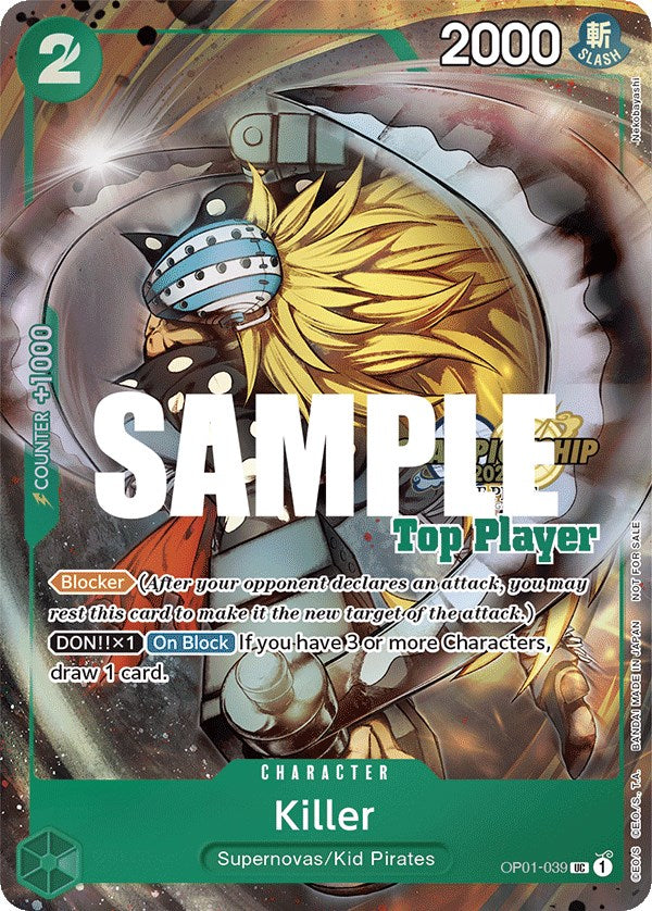 Killer (CS 2023 Top Players Pack) [One Piece Promotion Cards] | Red Riot Games CA