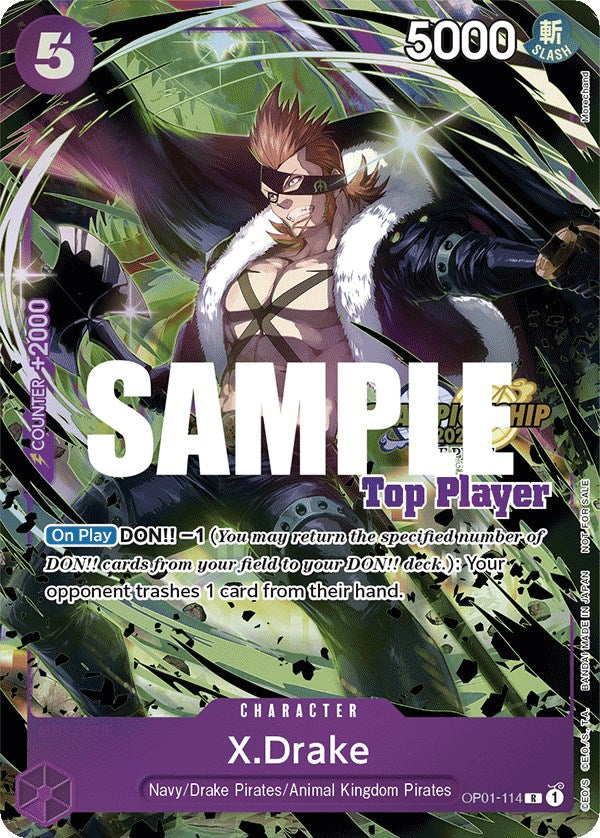 X.Drake (CS 2023 Top Players Pack) [One Piece Promotion Cards] | Red Riot Games CA