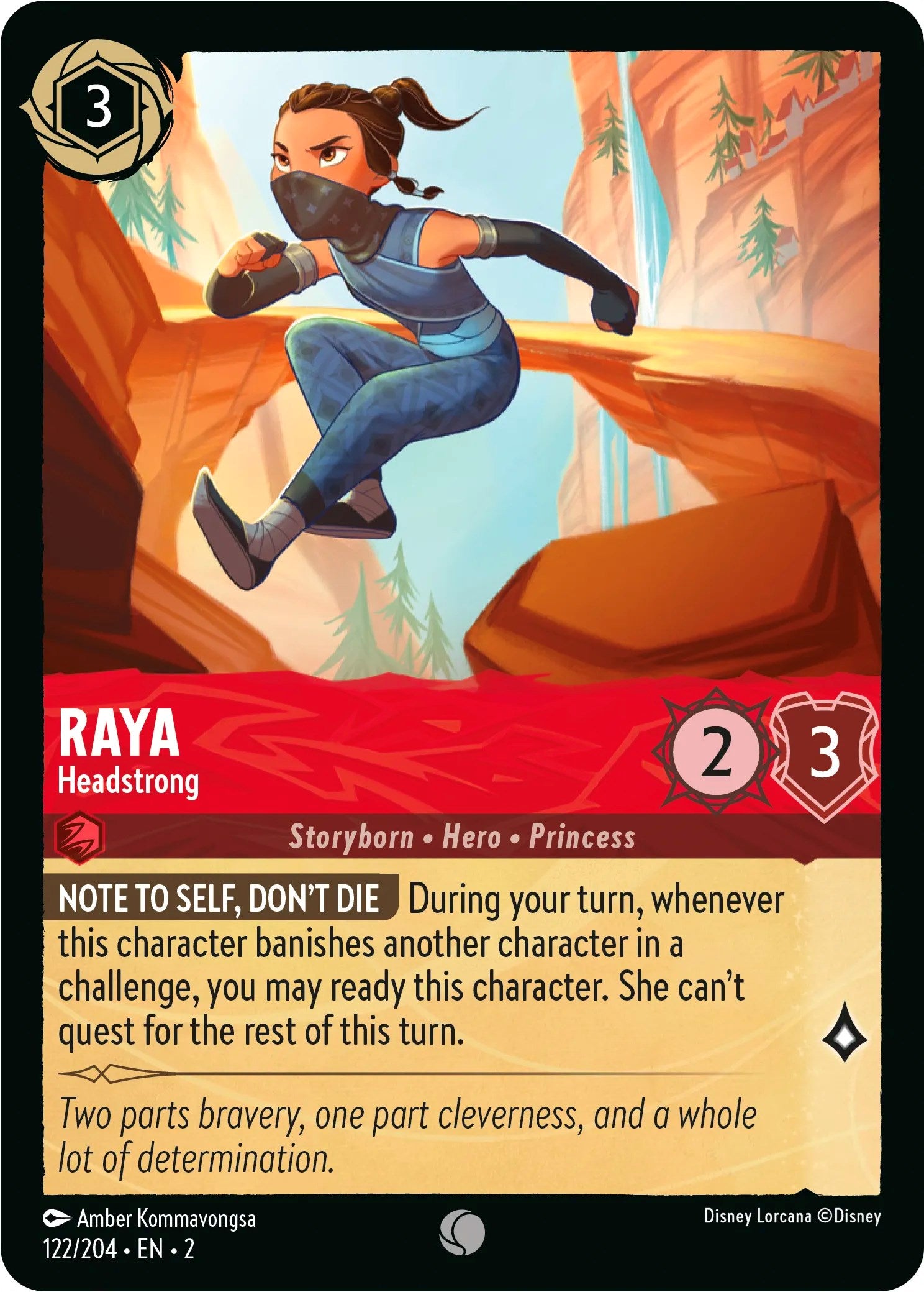 Raya - Headstrong (122/204) [Rise of the Floodborn] | Red Riot Games CA