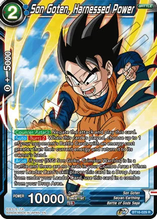 Son Goten, Harnessed Power (BT16-029) [Realm of the Gods] | Red Riot Games CA