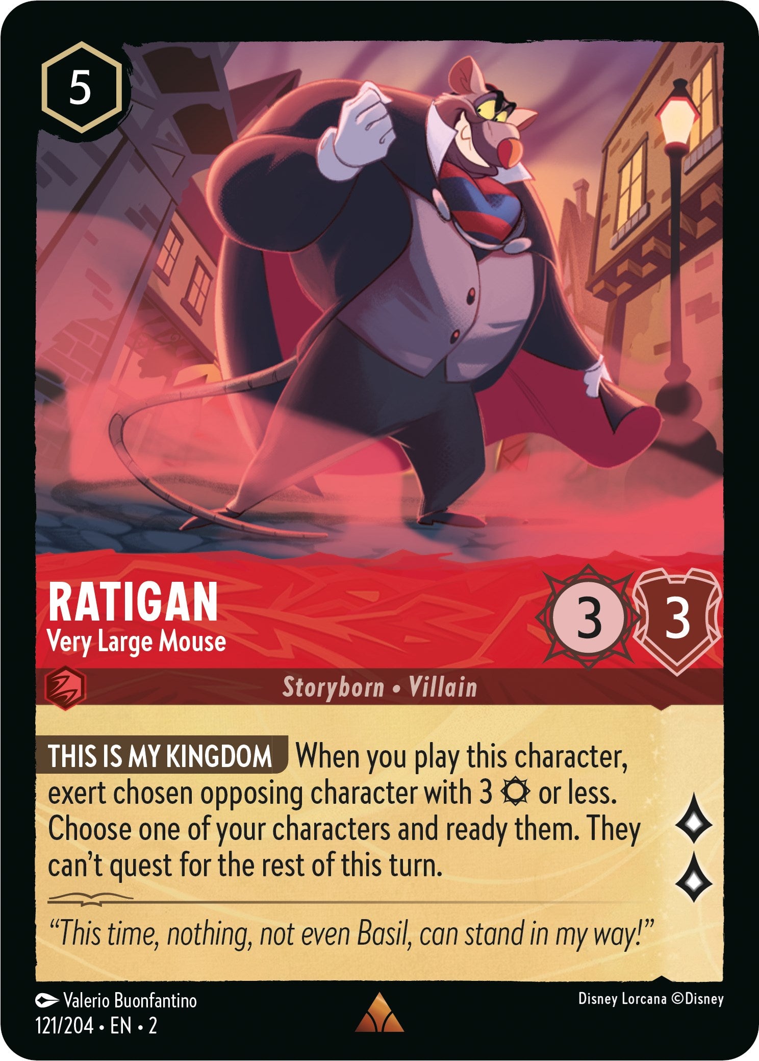 Ratigan - Very Large Mouse (121/204) [Rise of the Floodborn] | Red Riot Games CA