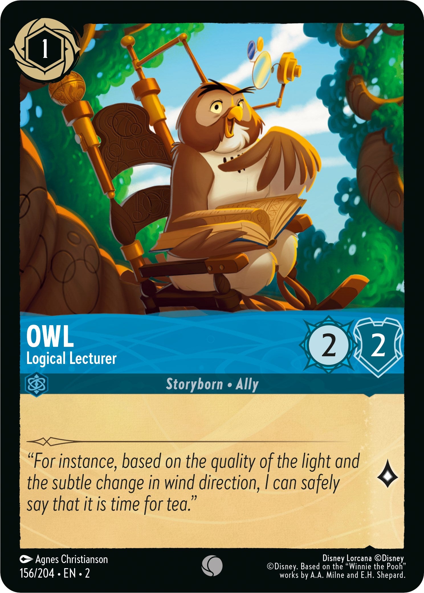 Owl - Logical Lecturer (156/204) [Rise of the Floodborn] | Red Riot Games CA