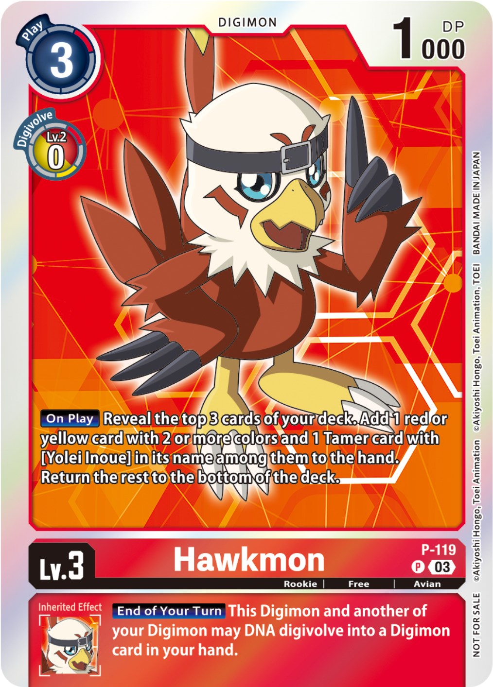 Hawkmon [P-119] (Tamer Party Pack -The Beginning- Ver. 2.0) [Promotional Cards] | Red Riot Games CA
