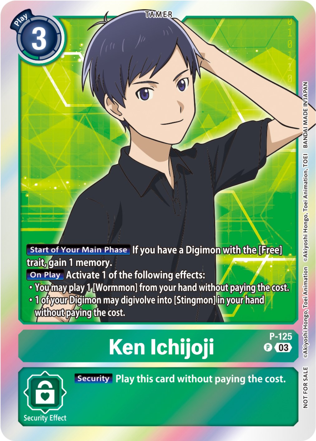 Ken Ichijoji [P-125] (Tamer Party Pack -The Beginning- Ver. 2.0) [Promotional Cards] | Red Riot Games CA