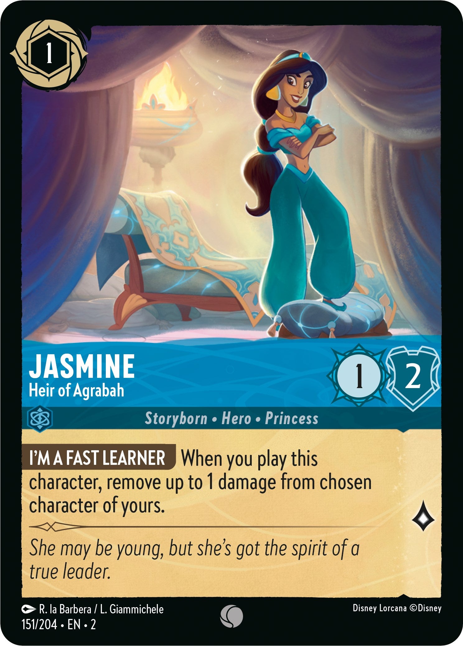 Jasmine - Heir of Agrabah (151/204) [Rise of the Floodborn] | Red Riot Games CA