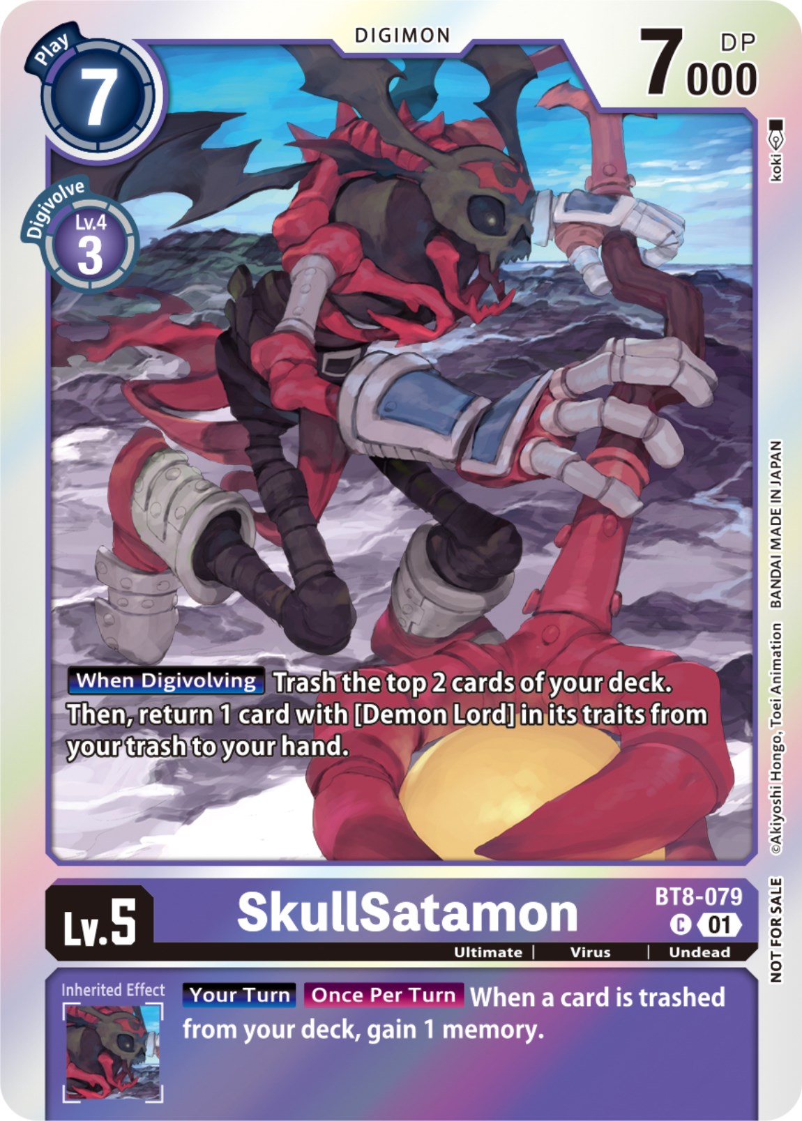 SkullSatamon [BT8-079] (Blast Ace Double Pack Set) [New Awakening] | Red Riot Games CA