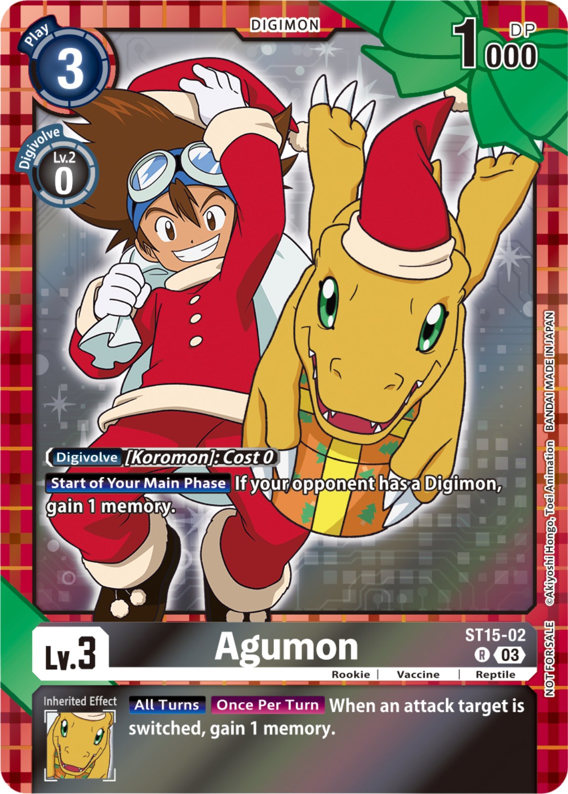 Agumon [ST15-02] (Winter Holiday 2023) [Starter Deck: Dragon of Courage] | Red Riot Games CA