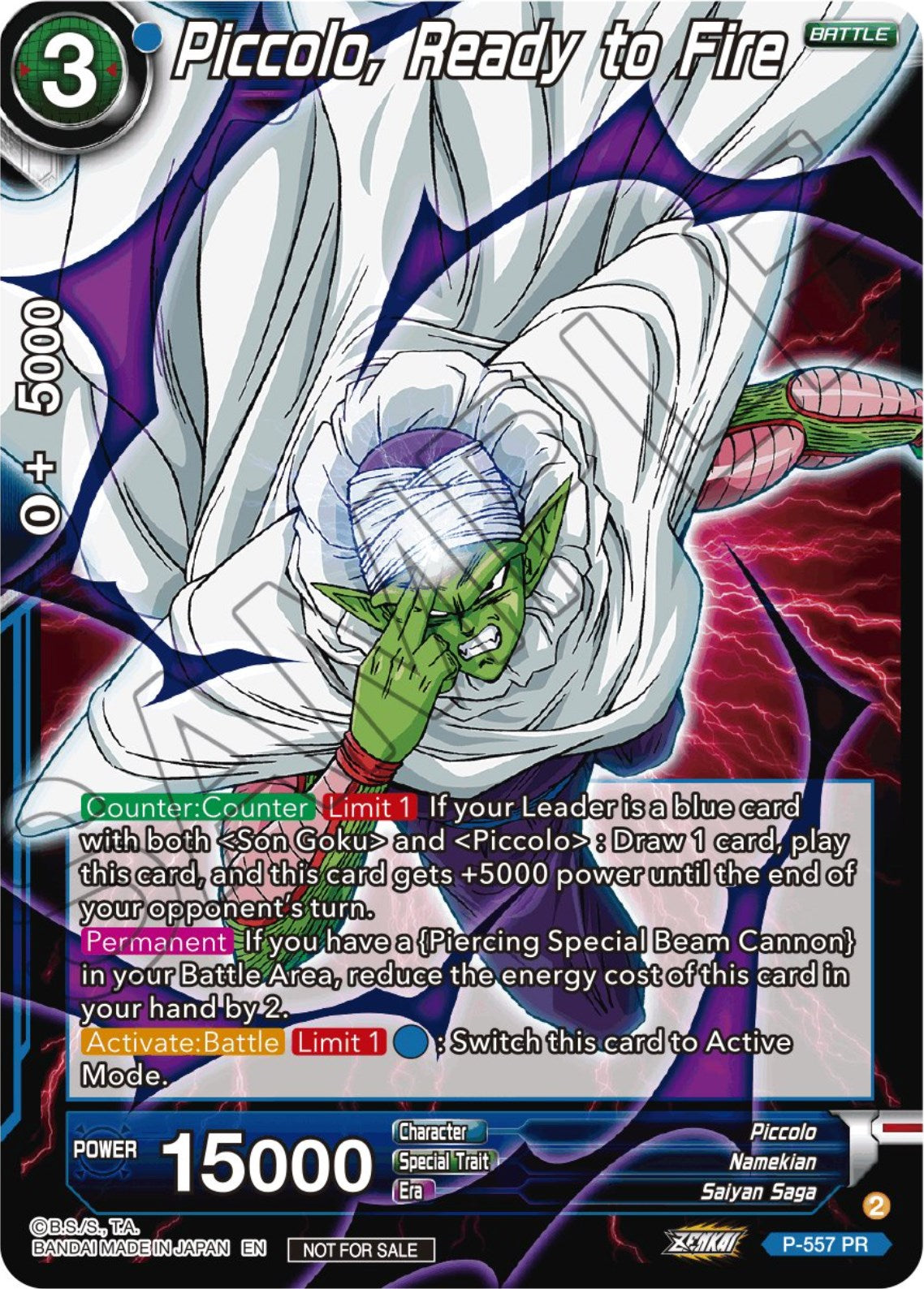 Piccolo, Ready to Fire (Zenkai Series Tournament Pack Vol.6) (P-557) [Tournament Promotion Cards] | Red Riot Games CA