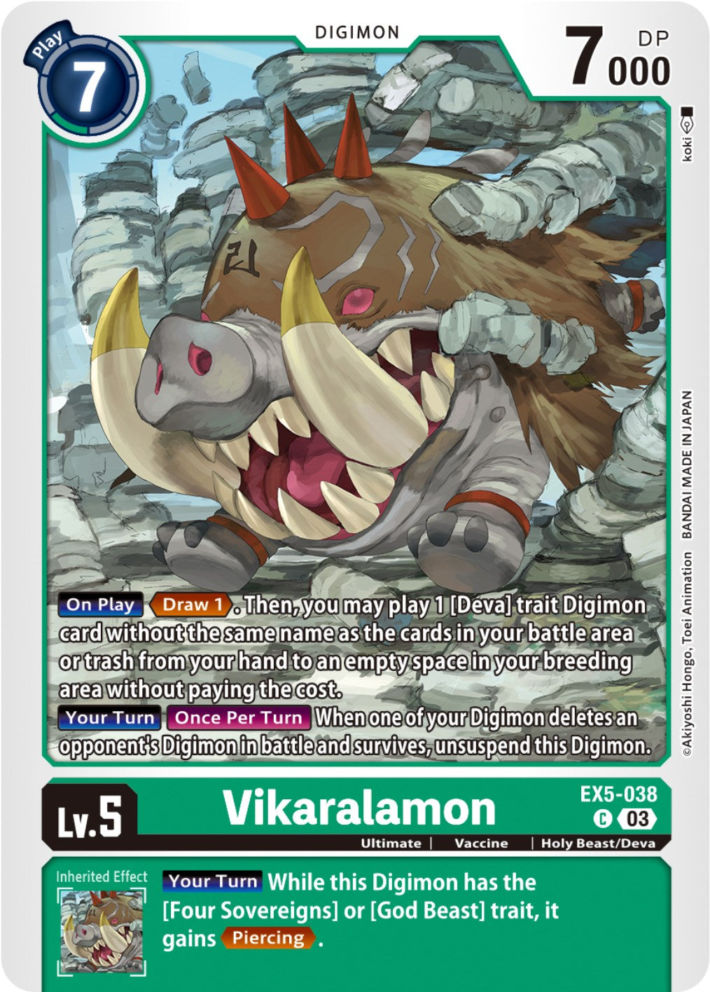 Vikaralamon [EX5-038] [Animal Colosseum] | Red Riot Games CA