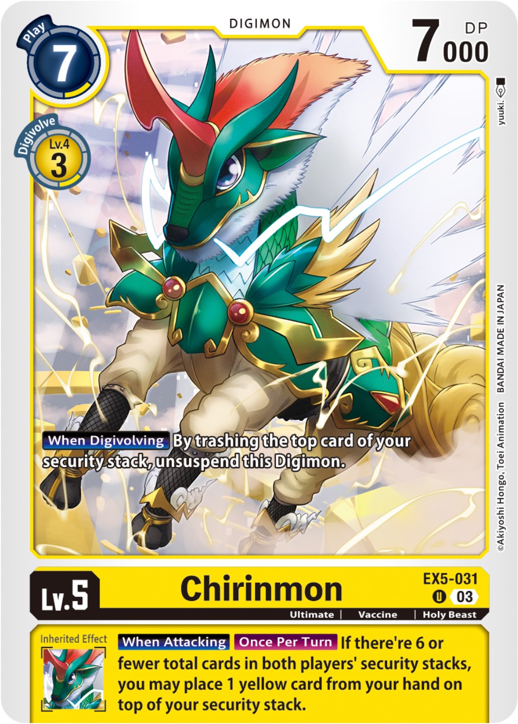 Chirinmon [EX5-031] [Animal Colosseum] | Red Riot Games CA