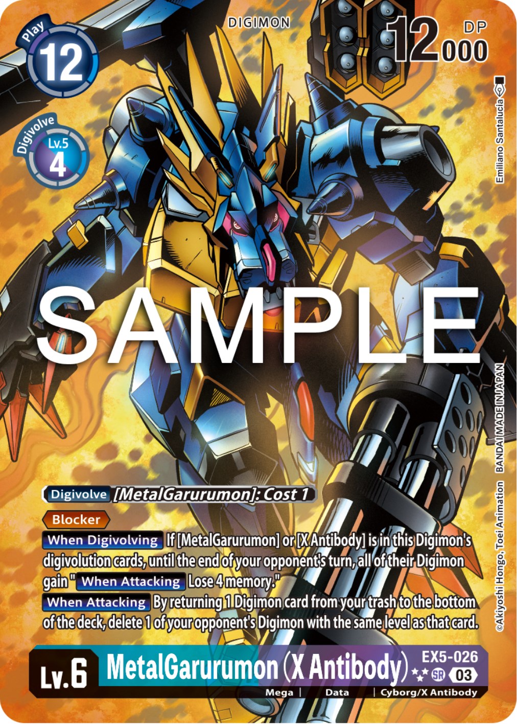 MetalGarurumon (X Antibody) [EX5-026] (English Exclusive Alternate Art) [Animal Colosseum] | Red Riot Games CA