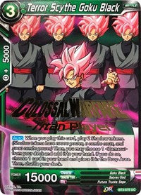 Terror Scythe Goku Black (Titan Player Stamped) (BT3-075) [Tournament Promotion Cards] | Red Riot Games CA