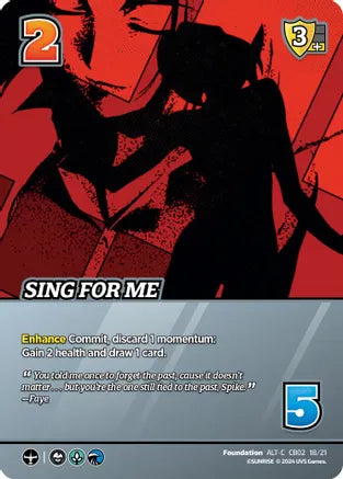 Sing For Me (Alternate Art) - Challenger Series: Cowboy Bebop and Trigun Stampede (CBTS) | Red Riot Games CA