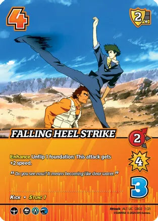 Falling Heel Strike (Alternate Art) - Challenger Series: Cowboy Bebop and Trigun Stampede (CBTS) | Red Riot Games CA
