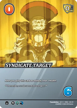 Syndicate Target (Alternate Art) - Challenger Series: Cowboy Bebop and Trigun Stampede (CBTS) | Red Riot Games CA