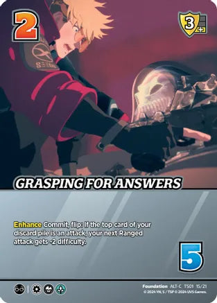 Grasping For Answers (Alternate Art) - Challenger Series: Cowboy Bebop and Trigun Stampede (CBTS) | Red Riot Games CA