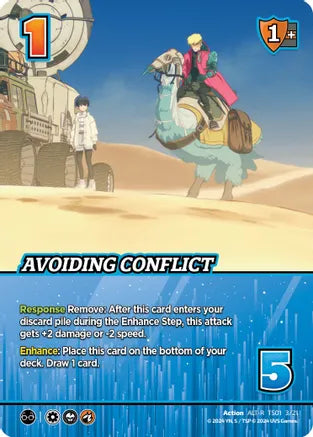 Avoiding Conflict (Alternate Art) - Challenger Series: Cowboy Bebop and Trigun Stampede (CBTS) | Red Riot Games CA