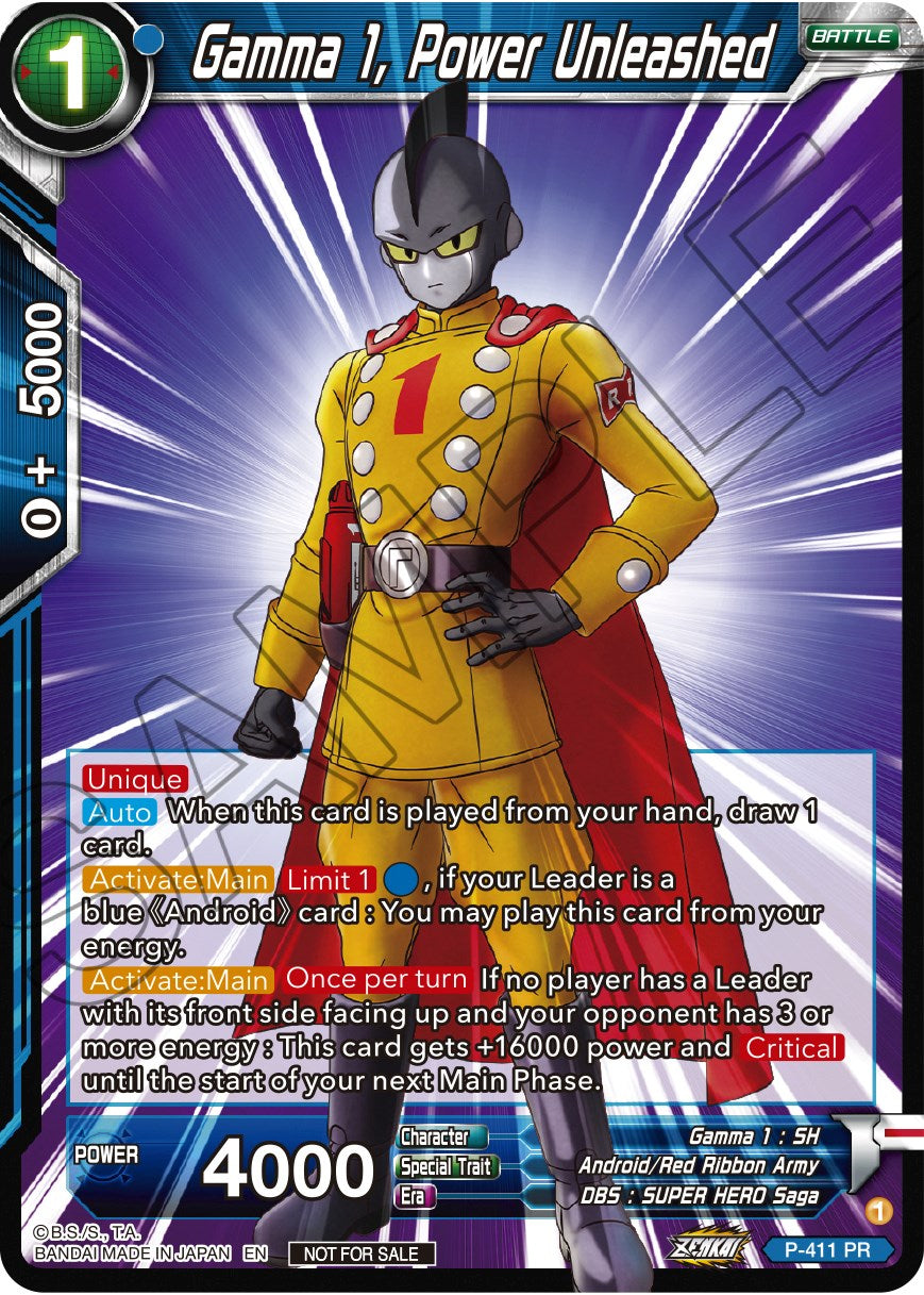 Gamma 1, Power Unleashed (Zenkai Series Tournament Pack Vol.1) (P-411) [Tournament Promotion Cards] | Red Riot Games CA