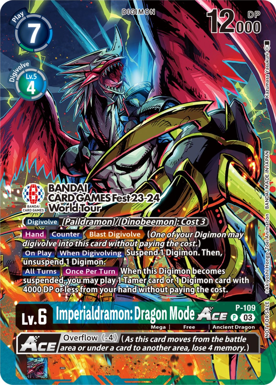 Imperialdramon: Dragon Mode Ace [P-109] (BANDAI Card Games Fest 23-24 World Tour) [Promotional Cards] | Red Riot Games CA