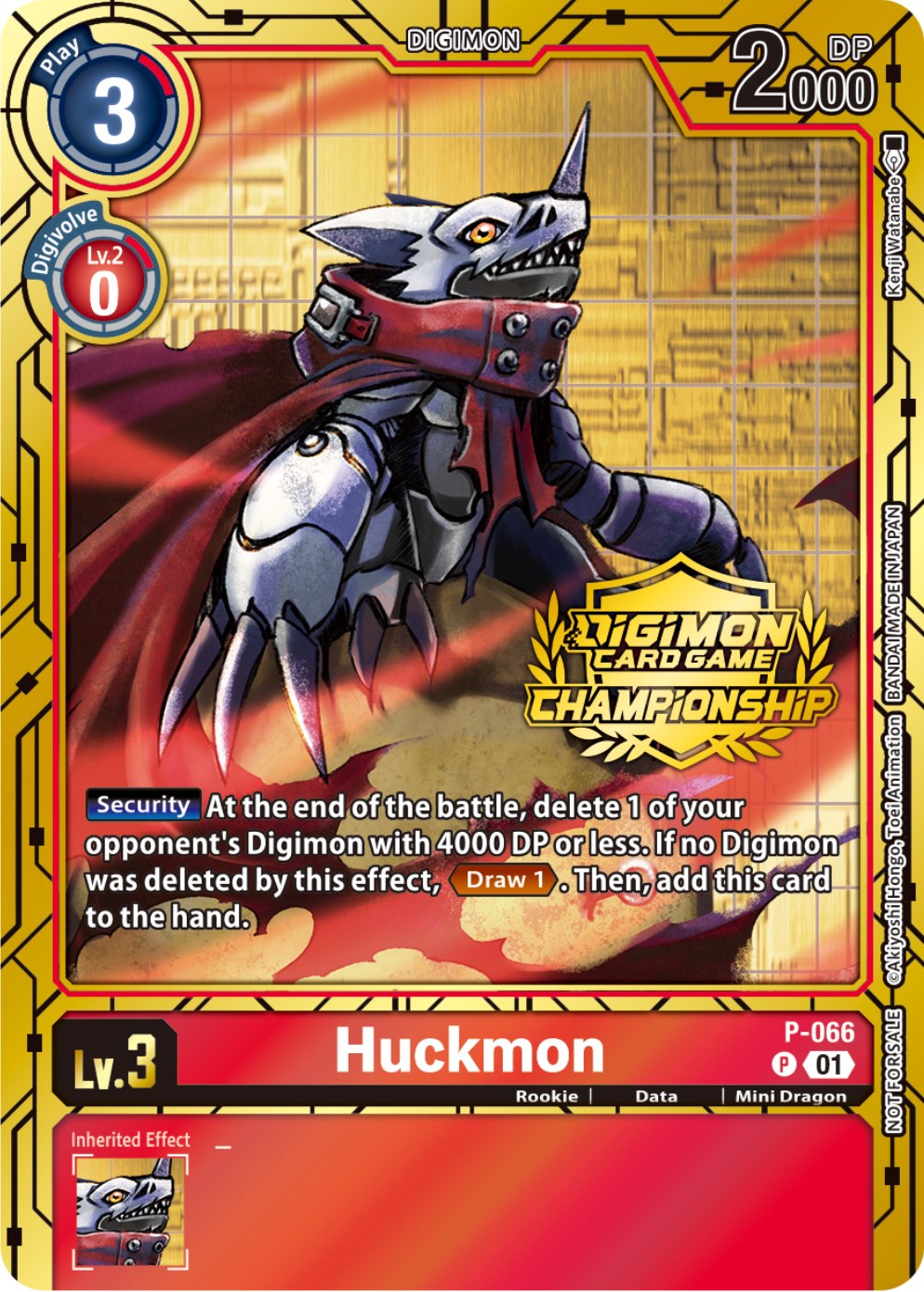 Huckmon [P-066] (Championship 2023 Gold Card Set) [Promotional Cards] | Red Riot Games CA